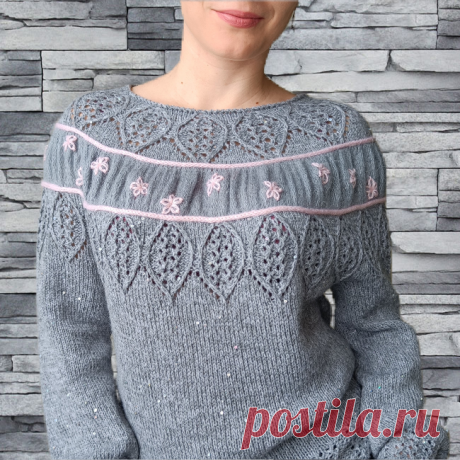 Джемпер Карусель. МК | Людмила Пряжевская творчество на спицах | Дзен