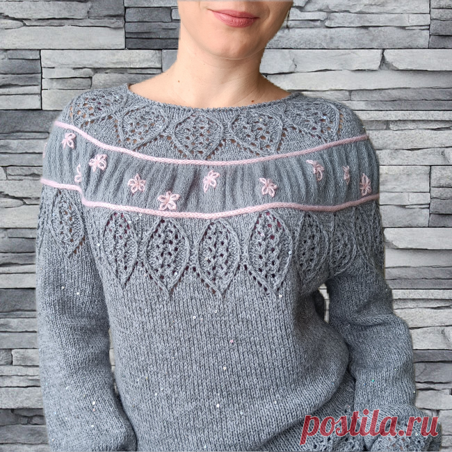 Джемпер Карусель. МК | Людмила Пряжевская творчество на спицах | Дзен