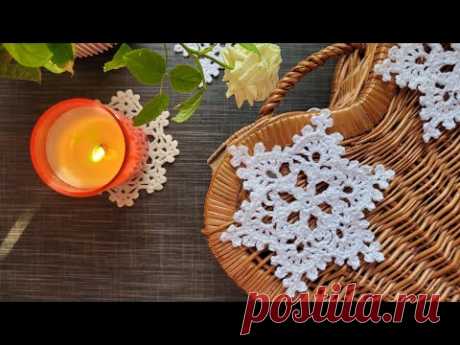 Снежинка крючком #Crochet snowflake