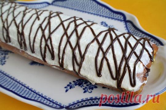 Рулет банановый с творогом — Сад Заготовка