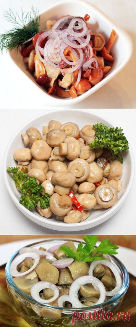 Простые рецепты маринованных грибов