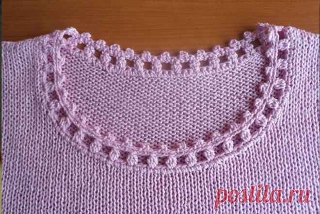 Как оформить круглую горловину спицами: секреты идеальной посадки | Вязание идеи для вдохновения | Дзен