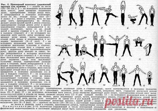 Утренняя зарядка в картинках!