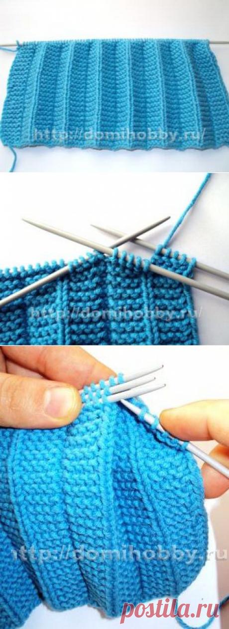 Вязание с эффектом &quot;плиссе&quot; и складок