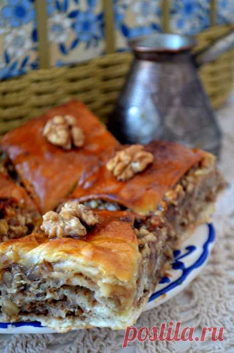 MY FOOD или проверено Лизой: Пахлава с грецкими орехами.
