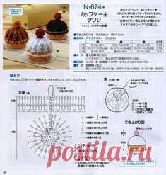 코바늘 컵케익 도안 (출처 : https://pinterest.com/pin/477451997969567136/?source_app=android)