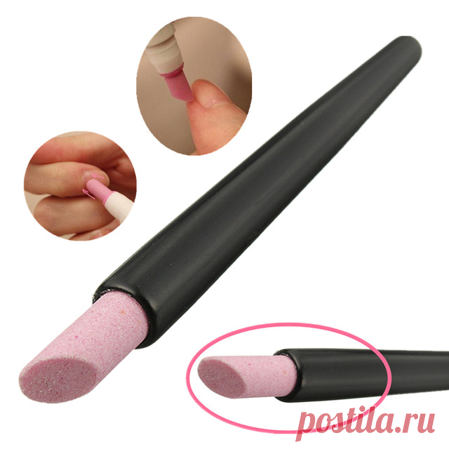 Белен 1 шт. Черный Кварц Скрабы Stone Cuticle Stick Ручка Ложка Cut Ногтей Уход Инструменты Кутикулы Pusher Маникюр Nail Art толкатель купить на AliExpress