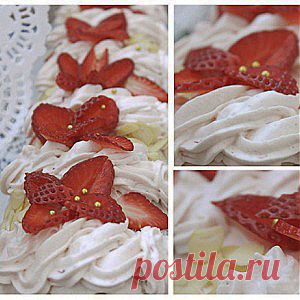 Клубничный бисквитный рулет рецепт – детское меню: выпечка и десерты