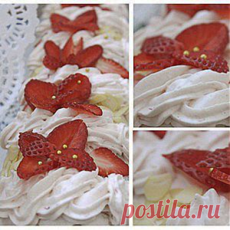 Клубничный бисквитный рулет рецепт – детское меню: выпечка и десерты