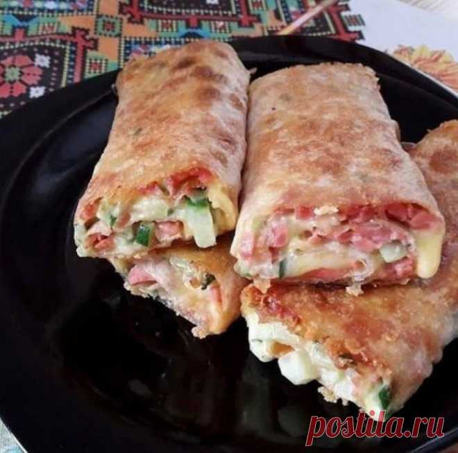 Гopячий pyлeт из лавaша