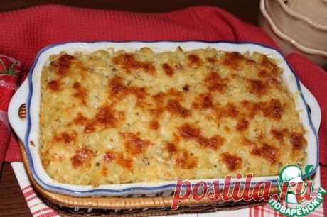 Макароны, запеченные с четырьмя сырами - кулинарный рецепт