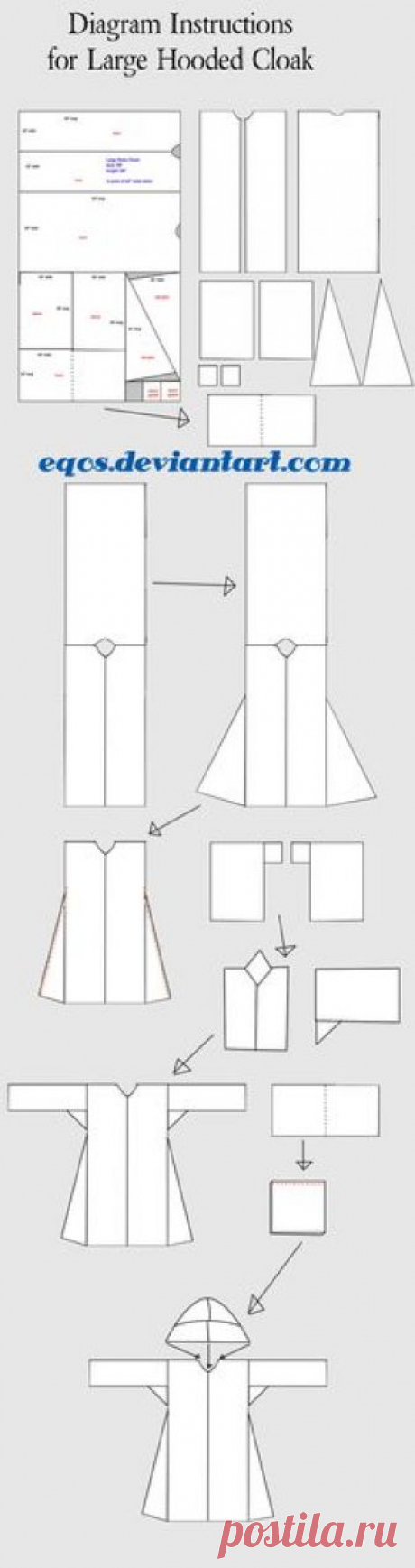 diagram_for_large_hooded_cloak_by_eqos-d3kwkbn.jpg 1,000×3,777 pixels