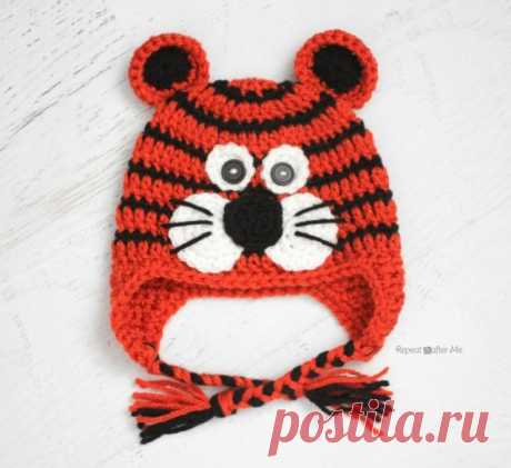 Вязание крючком в тигровой шляпе - Повторите Crafter Me