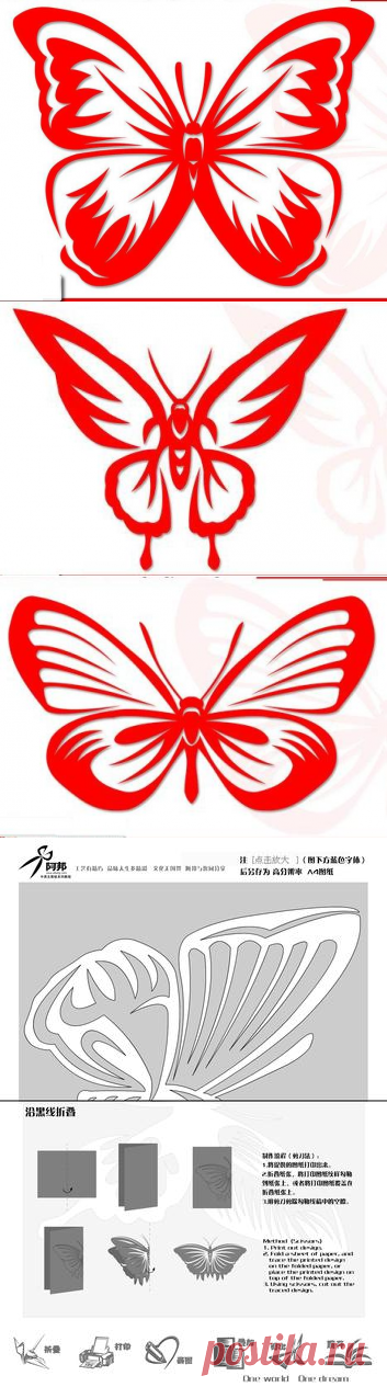 Бабочки цзяньчжи.Паттерны