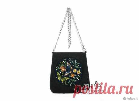 Шьем весеннюю сумку с имитацией вышивки