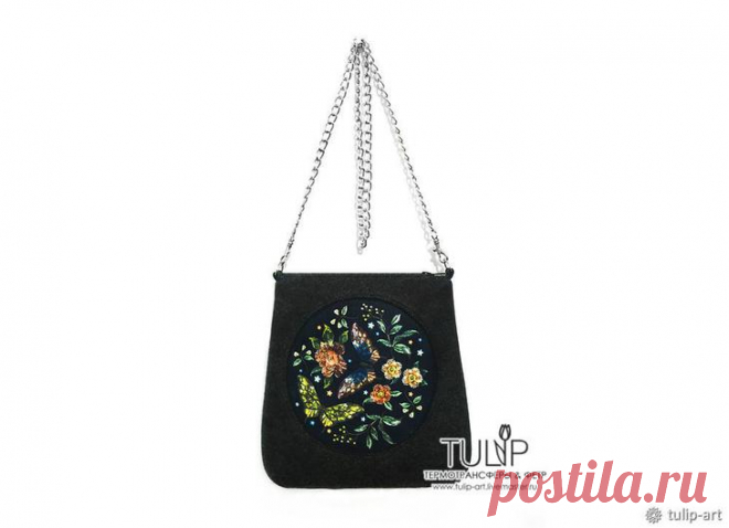 Шьем весеннюю сумку с имитацией вышивки