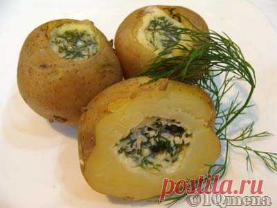 Молодой картофель, фаршированный укропом и кислым молоком - Блог питания Azu.uz