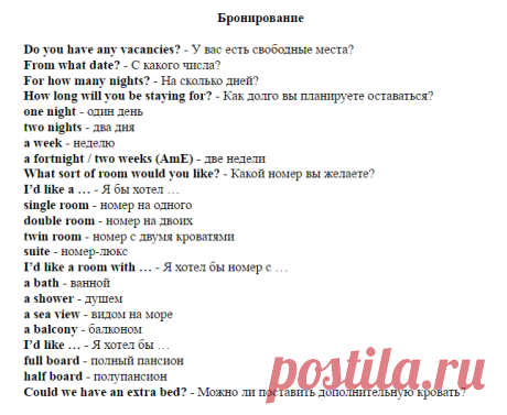 Уроки Английского: фразы для туристов, которые необходимо знать