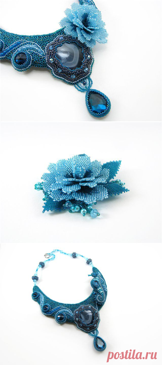 Колье "Морской конёк" | biser.info - всё о бисере и бисерном творчестве