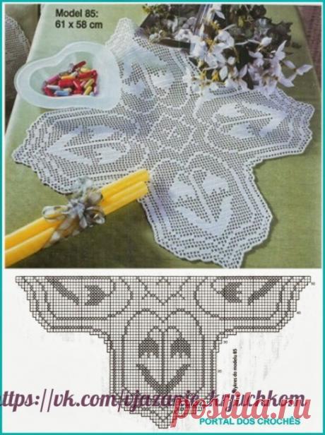 Тюльпаны на филейной сетке Тюльпаны на филейной сеткеПусть даже зимой в вашем доме будет весна.