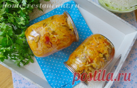 Салат на зиму из овощей «Берегись, водка!» | Домашний Ресторан