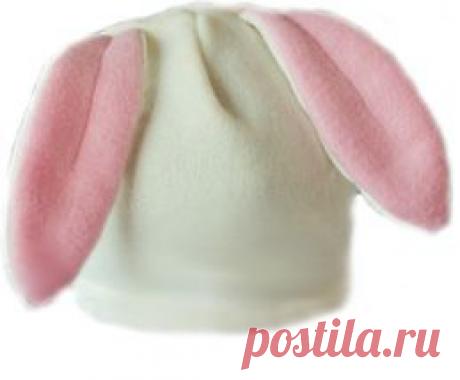 Флисовая шапочка с ушками.