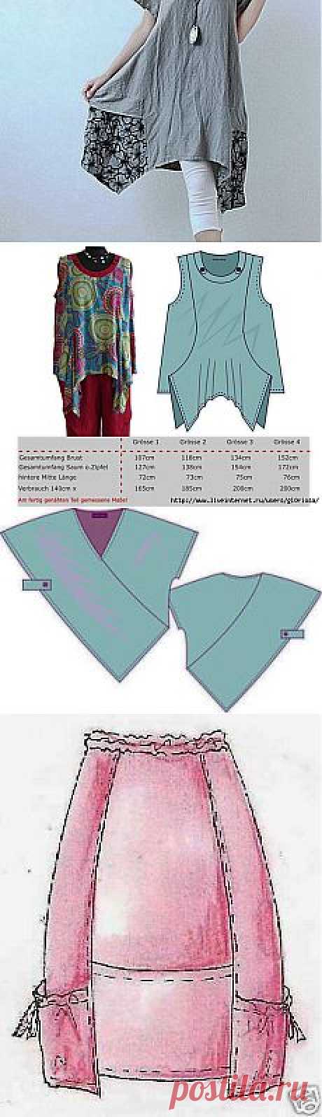 Одежда в стиле бохо с выкройками.