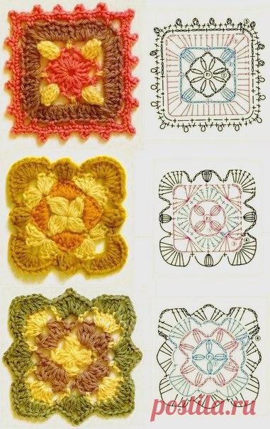 Мотивы для вязания крючком