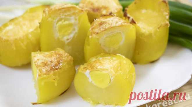 Картошка в духовке с сюрпризом | Готовить Здорово