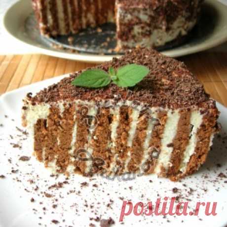 Полосатый Торт БЕЗ ВЫПЕЧКИ Вкусный десерт Всего за 20 минут - МирТесен