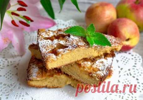 ​Шарлотка с яблоками и нектаринами — Sloosh – кулинарные рецепты