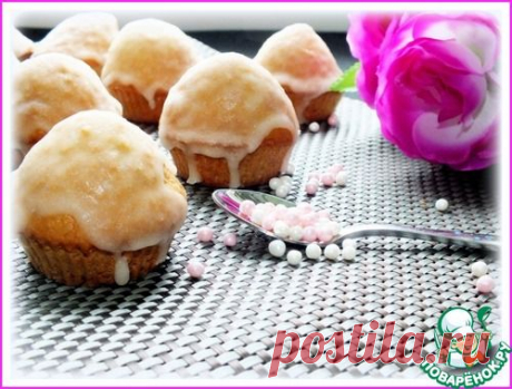 Овсяные маффины с коричневым сахаром.