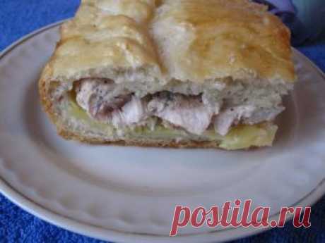 Пирог с картошкой и курицей в духовке рецепт с фото пошагово - 1000.menu