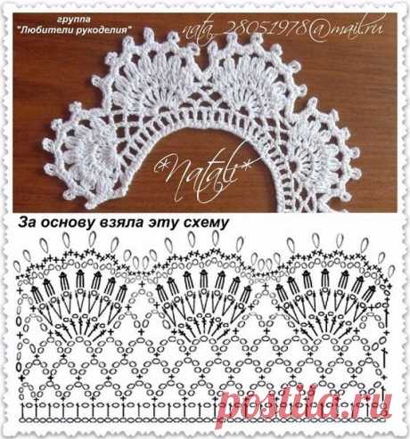 Воротнички крючком
