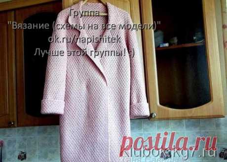 ПАЛЬТО ОВЕРСАЙЗ СПИЦАМИ | Клубок