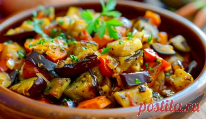 Соте из баклажанов