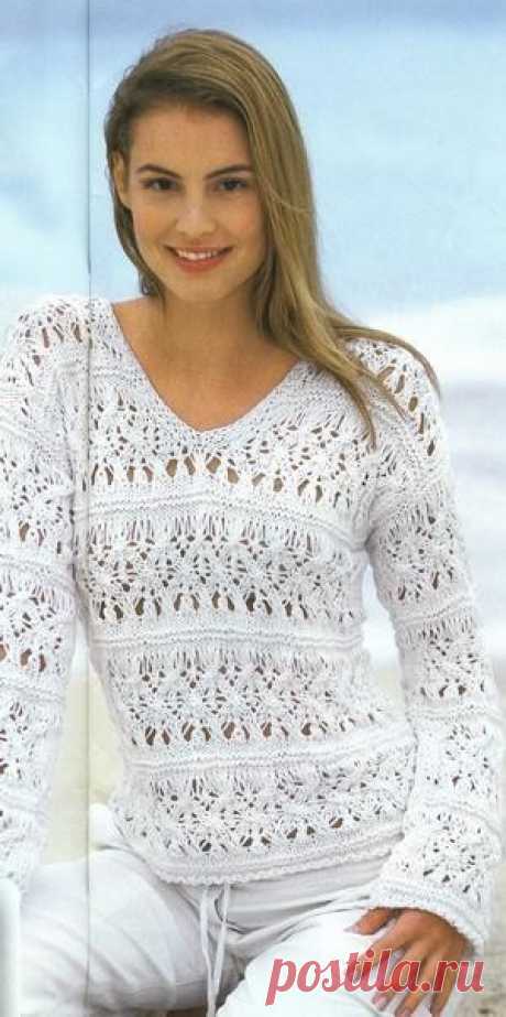 Crochê Tricô - Gráficos: Blusa em Tricô