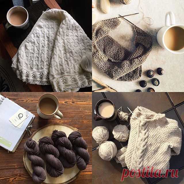 How do you take your #cuppaquince? ☕️ Click through the tags to find our more about each of these beautiful projects. Share your yarn/knitting + coffee/tea moments with us using #cuppaquince for a chance to be featured. Thank you for sharing! 🕊 #quinceandco