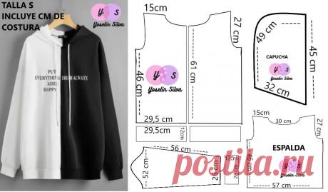 Esto contiene una imagen de: Poleron sweater para hombre molde de costura