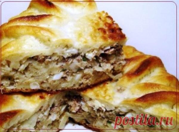 Рыбный пирог на кефире