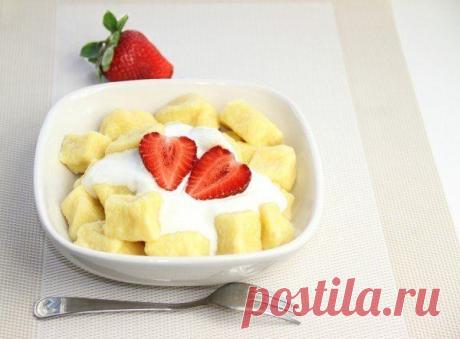 Ленивые вареники с манкой