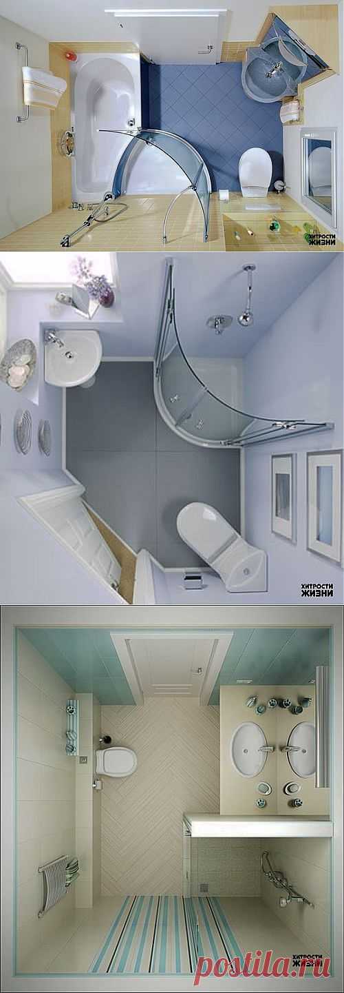 Идеи для маленькой ванной | Хитрости Жизни