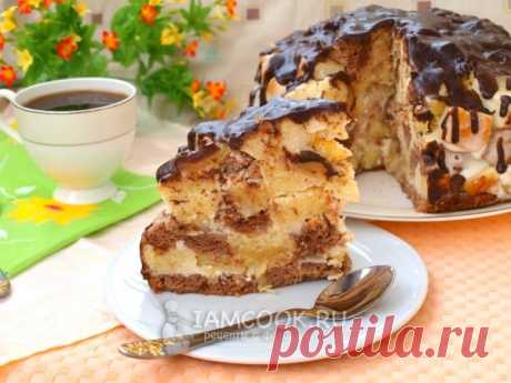 Торт «Панчо» с ананасами.