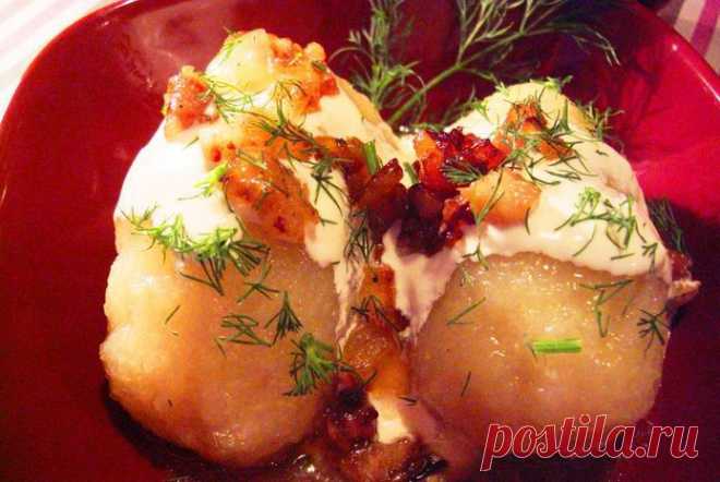 ЦЕПЕЛИНЫ С МЯСОМ | Друг пенсионера
1 кг картошки, 0,5кг мяса, 2 луковицы, 100 г шпика, соль.