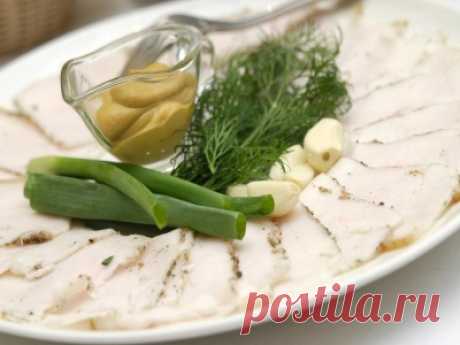 Рецепт: Сало с чесноком