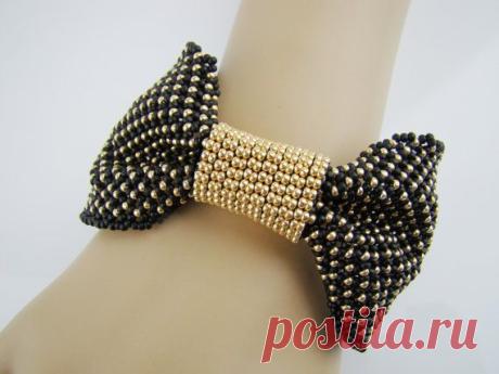 (47) Bow cuff bracelet seed beads bracelet | Brilliant beading inspiration