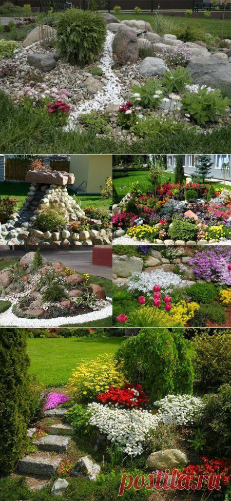 Альпийская горка – воплощение мечты о горном пейзаже. » Мировая стройка