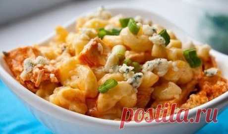 Как приготовить макароны с сыром и курицей. - рецепт, ингридиенты и фотографии