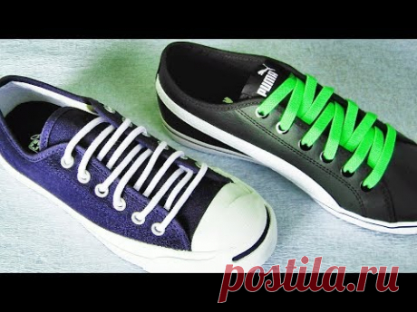 〔靴紐の結び方〕ジグザグしていて面白い靴ひもの通し方　ジグザグ結び　how to tie shoelaces 　〔生活に役立つ！〕