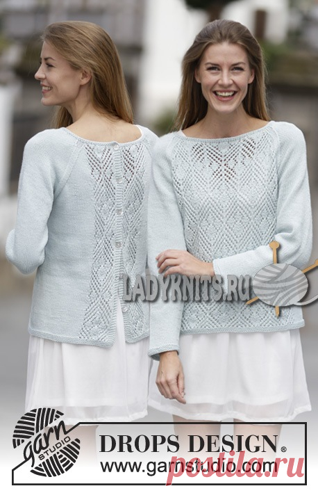 Ажурный джемпер Blue Spring («Голубая весна») от Дропс